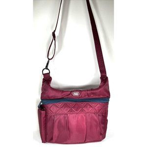 Lug Swing Maroon Crossbody Shoulder Bag